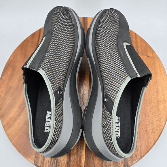 Drew Pursuit Clogs Women's 11 Wide Black Mesh Slip Resist Orthotic Comfort Shoes - Picture 5 of 11